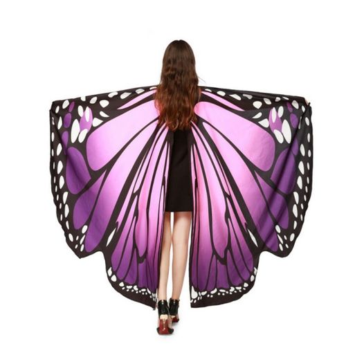Costume De Danse Avec Ailes De Papillon Pour Femmes, Arc-En-Ciel, Châle, Fée, Accessoires Pour Adultes