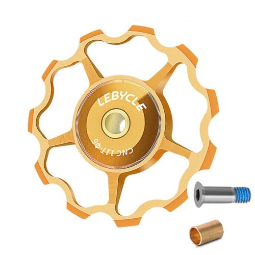 Dérailleur Arrière Professionnel,Roue De Guidage De Vélo Universelle,Roulement En Métal,Conception À Dents Profondes,Antirouille,11t,13t,15t - Type Golden11