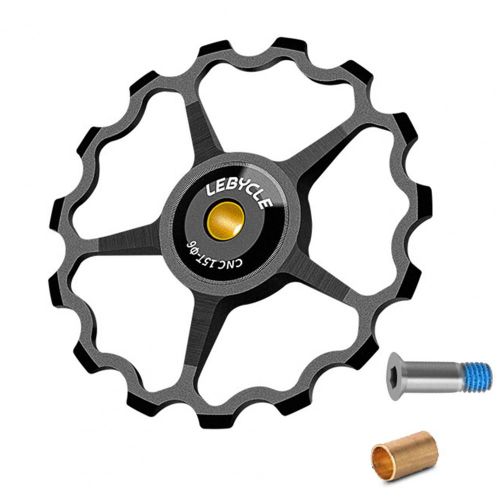 Dérailleur Arrière Professionnel,Roue De Guidage De Vélo Universelle,Roulement En Métal,Conception À Dents Profondes,Antirouille,11t,13t,15t - Type Black15