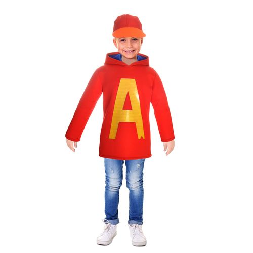 Costume Alvin Chipmunks - Taille 4-6 Ans