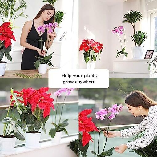 Lot De 10 Tuteurs Métalliques Verts Pour Plantes - 150 Cm De Haut, Diamètre 11 Mm - Pour Tomates, Rosiers, Plantes Grimpantes