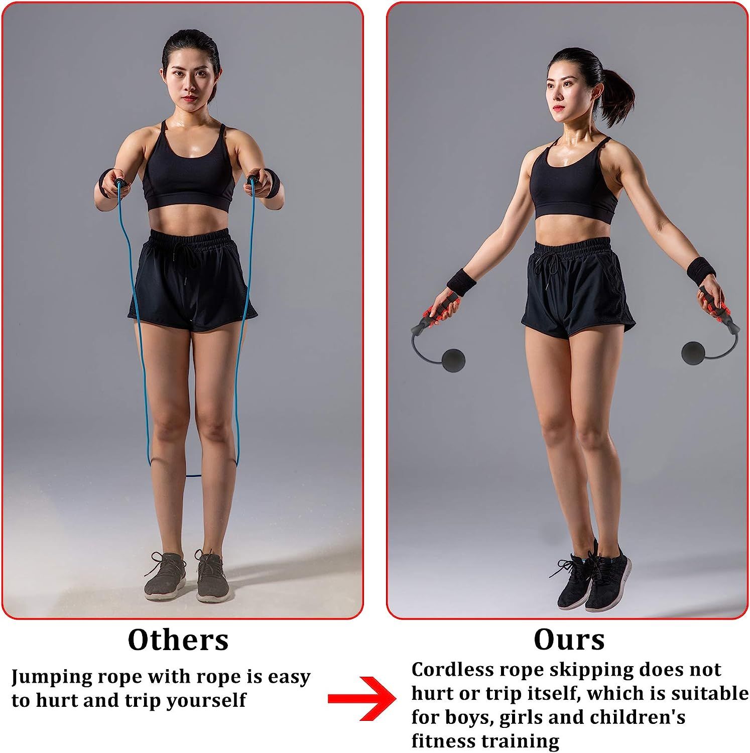 Corde  Sauter Sans Fil, Leste Pour L'exercice, La Boxe Et ... - 2
