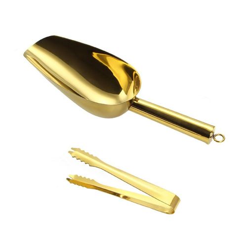 Pelle À Glace , Cuillère À Glace En Métal Pour Machine À Glaçons, Polyvalente Pour Bonbons Cuisine Bar Fête Mariage Nourriture Pour Chien Pelle De Plage