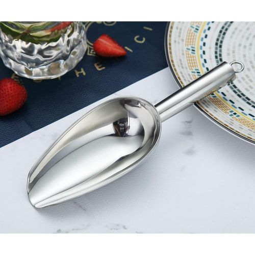Pelle À Glace , Cuillère À Glace En Métal Pour Machine À Glaçons, Polyvalente Pour Bonbons Cuisine Bar Fête Mariage Nourriture Pour Chien Pelle De Plage