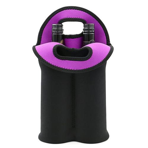 1 Sac Isotherme pour Bouteilles, Porte-Bouteille pour 2 Bouteilles de Vin Sac Bouteille d?Eau Portable pour Vin et Champagne