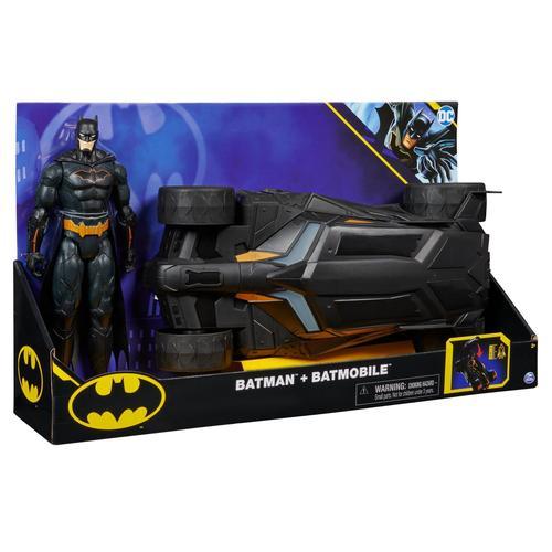 Spin Master Pack Batmobile + Figurine Batman 30 Cm Batman