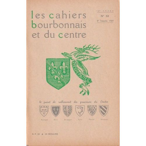 Les Cahiers Bourbonnais N° 52