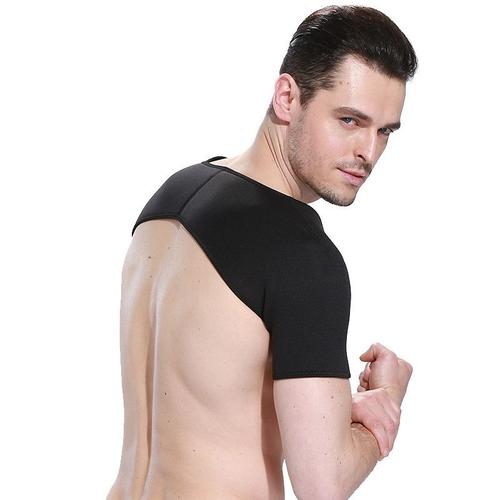 1 Attelle D'épaule Pour Le Sport, Maintien Au Chaud Confortable Sangle De Soutien De Bras Réglable Élastique Coussin De Protection D'épaule Double Pour La Course Soprt(Xl)