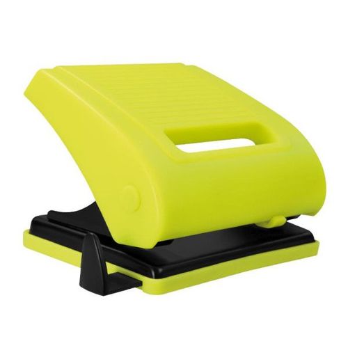 Perforatrice - 2 Trous - Pour Feuilles Jusqu'au Format A4 - Jaune Fluo - Milan