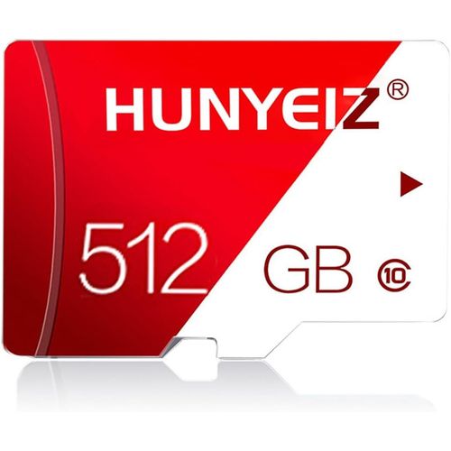 Carte Micro SD de 512 go Carte mémoire C10 de 512 go pour Tablette/téléphone Mobile/Appareil Photo/Audio de Voiture/Console de Jeux