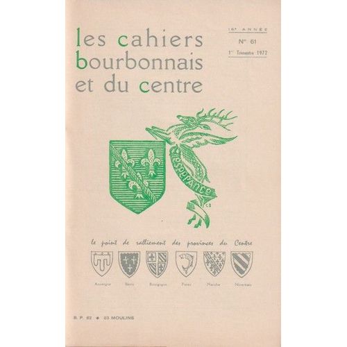 Les Cahiers Bourbonnais N° 61