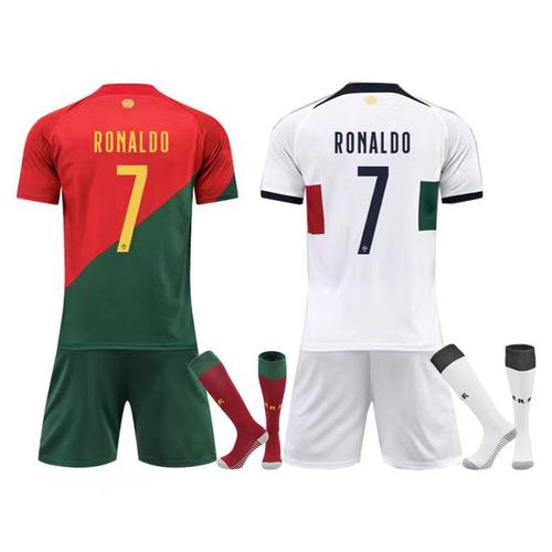 Coupe Du Monde Portugal Maillot N ° 7 C Lo N ° 10 Mbappé Accueil Extérieur  Enfants Vêtements De Football