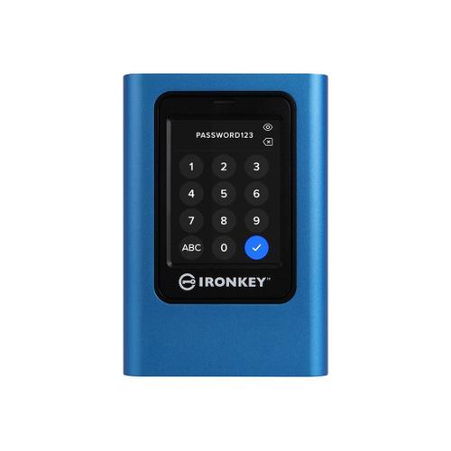 Kingston IronKey Vault Privacy 80 - SSD - chiffré - 480 Go - externe (portable) - USB 3.2 Gen 1 (USB-C connecteur) - FIPS 197, 256-bit AES-XTS - Conformité TAA