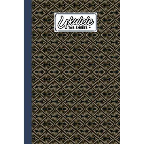 Ukulele Tab Sheets: Premium Striped Cover | Ukulele Chord Diagrams / Blank Ukulele Tablature Notebook | 120 Pages | Size 6"X9" By Jason A Pierce