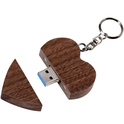 Personnalisé Coeur en Bois USB3.0 Flash Drive Pendrive High Speed U Disk Memory Stick External Storage Photography Wedding Gifts