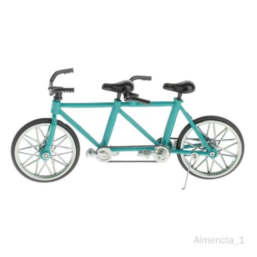 Échelle 1:16 Vélo Tandem Vélo Modèle Réplique Jouet Collectibles Bleu