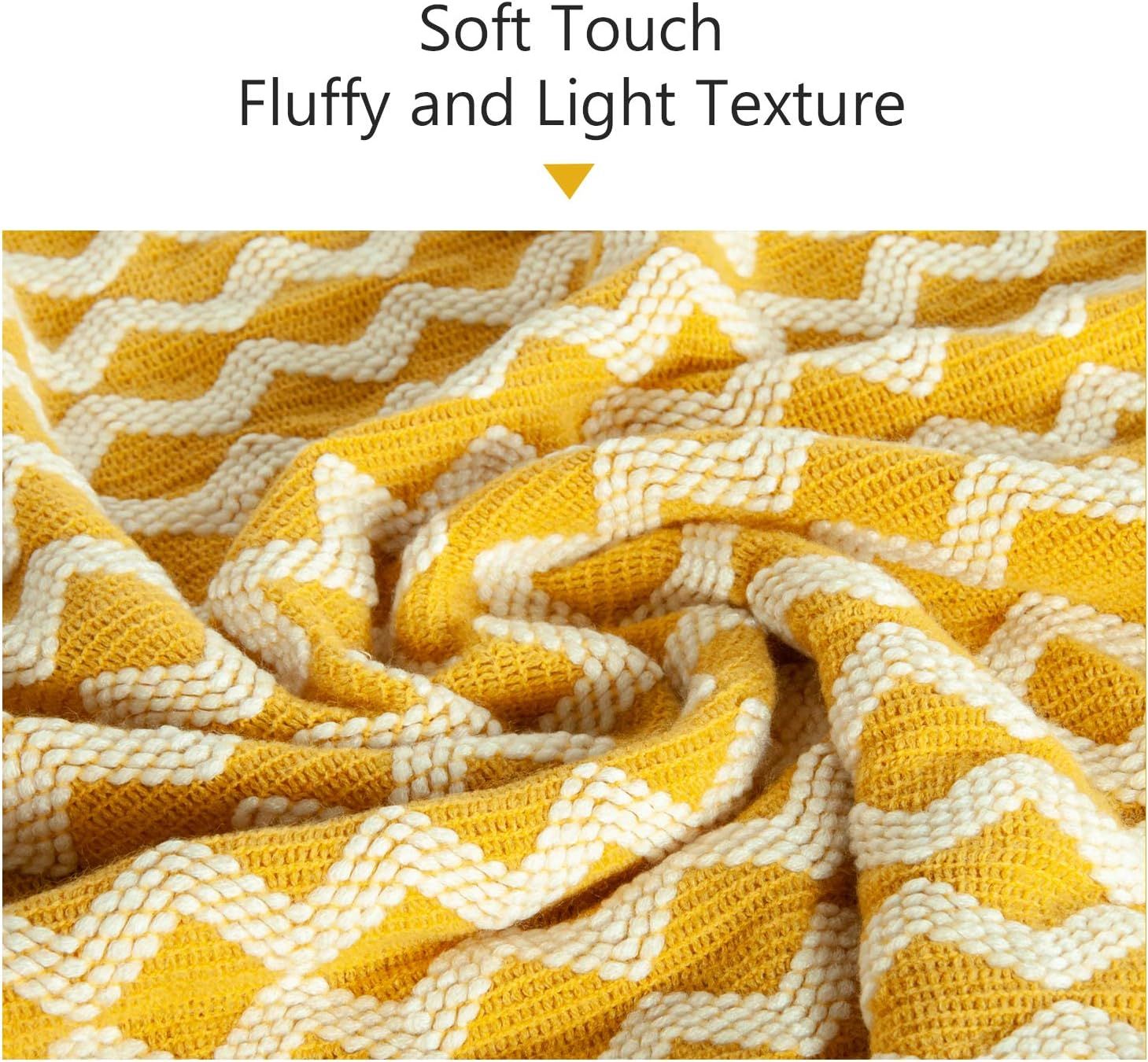 Couverture En Tricot Acrylique, Couverture En Tricot Dcorat... - 3