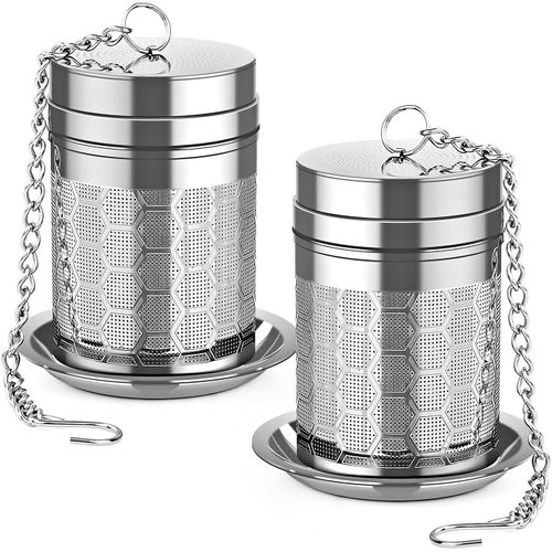 Distributeur De Thé Pour Thé En Vrac, (2 Sachets) Filtre À Thé En Acier Inoxydable 18/8, Distributeur De Thé Super Fin Pour Infuser Du Thé, Des Épices Et Des Condiments