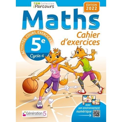 Maths 5e Iparcours - Cahier D'exercices