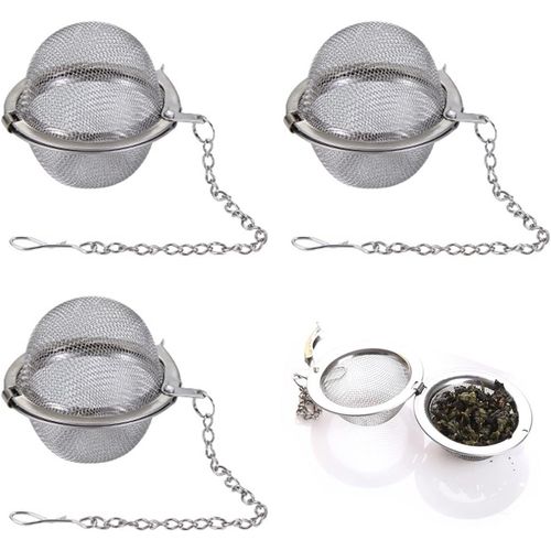Distributeur De Thé 3pcs, Filtre À Thé Amélioré, Distributeur De Thé En Vrac De Haute Qualité, Dispositif De Trempage Du Thé, Boule De Thé Aromatisée Aux Herbes Aromatisées Au Thé (9cm)