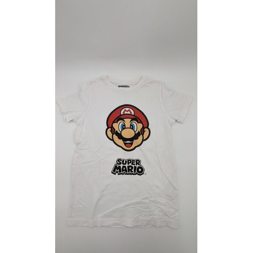 Tee Shirt Enfant (Manches Courtes) Super Mario Officiel Nintendo Taille 10 Ans