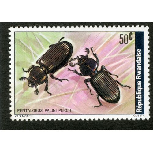 Timbre Non Oblitéré République Rwandaise, Pentalobus Palini Perch, 50 C