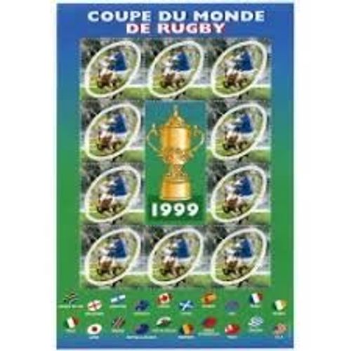 Sport : Coupe Du Monde De Rugby (Plaquage) Bloc Feuillet N°26 Année 1999 N° 3280 Yvert Et Tellier Luxe