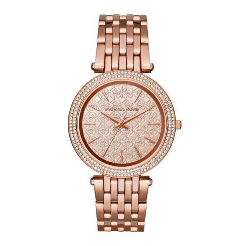 Michael Kors Darci Mk3399 Femme Montre Rose Analogique Métal Nouveau