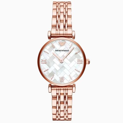 Montre Bracelet Emporio Armani Montre Habillée Pour Femme Avec Mosaïque Or Rose Ar11110 Xg8mq