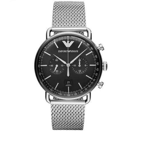 Emporio Armani Homme Analogique Quartz Montre Avec Bracelet En Acier Inoxydable Ar11104