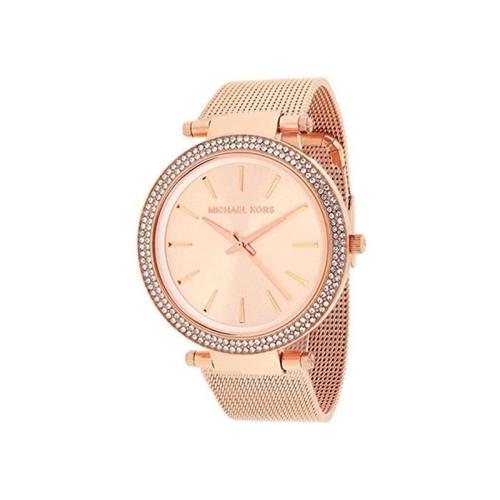 Michael Kors Femme 39mm Bracelet Acier Inoxydable Rose Quartz Montre Mk3369