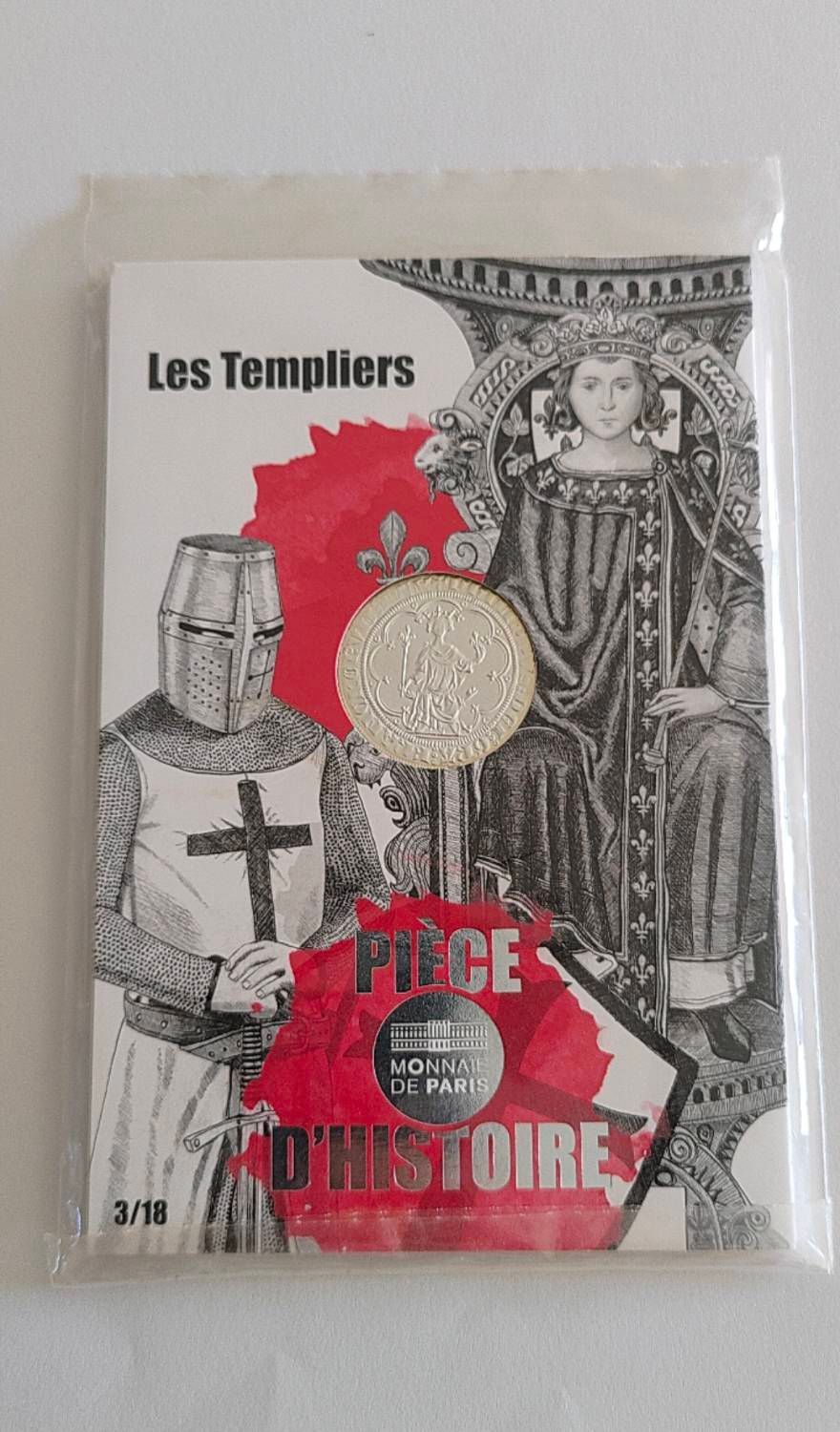 Pièce De 10 Euros Monnaie De Paris "Les Templiers"