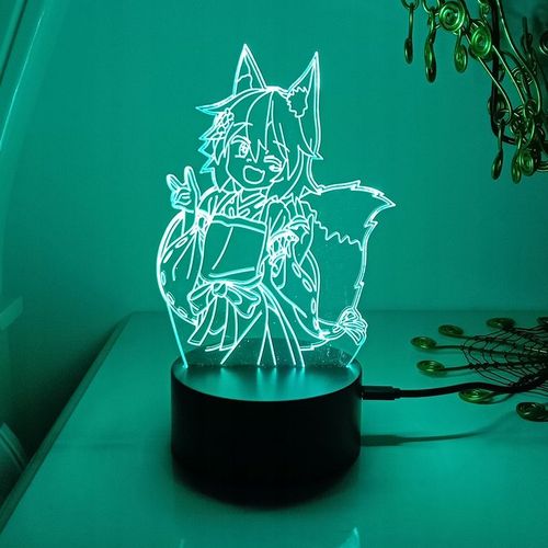 Lampe De Chevet Helping Fox Senko San Lampe Led 3d
