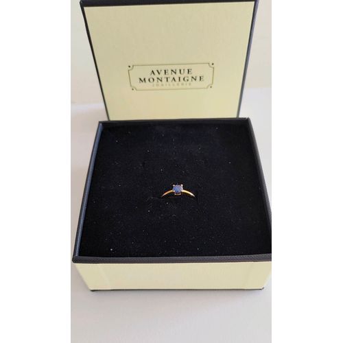 Bague Or Jaune Et Saphir