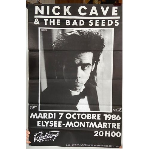 Nick Cave - Elysée-Montmartre 1986 - Affiche Roulée - Envoi En Tube Taille : 80x120cm