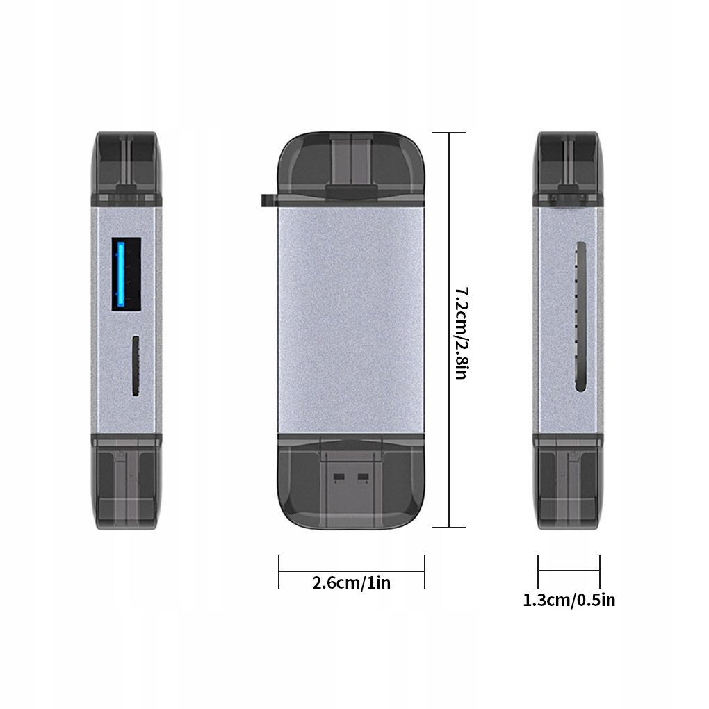 Lecteur de carte U-disk USB 2.0 Type-c Micro-USB TF - 7
