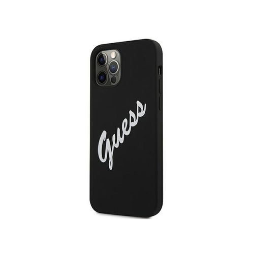 Coque Pour Apple Iphone 12 / 12 Pro Collection Silicone Vintage En Tpu Guessnoir