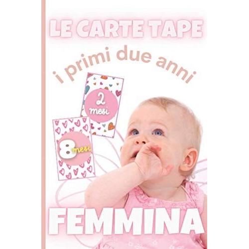 le carte tape: 2 primi anni, femmina, regalo di nascita, per illustrare  le foto del bambino e datarli piacevolmente, ragazza