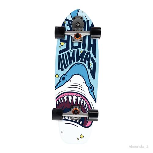 Almencla Lisse Planche À Roulettes D' Pont Pu Roue 78a Roue Complète Enfants Adolescents 'apprentissage Formation Skate Board Longboard Cadeau B