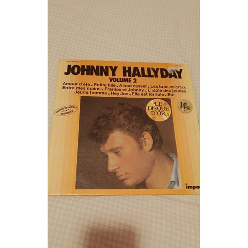 Vynil Johnny Hallyday Volume 2. Le Disque D'or.