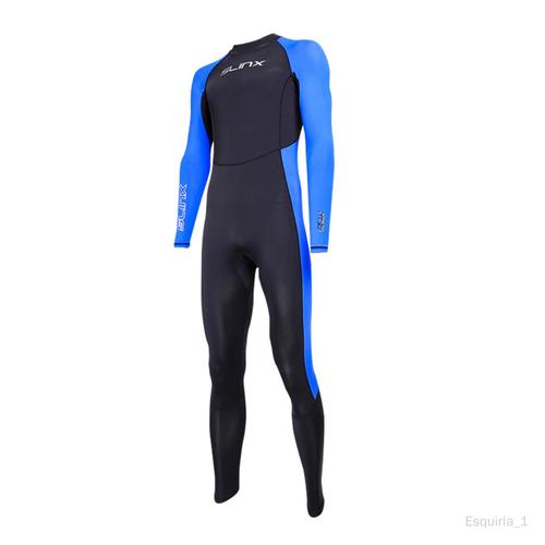 Esquirla Unisexe Combinaisons Hommes Femmes Plein Costumes De Plongée Surf Natation Manches Longues Garder Au Chaud Retour Zip Anti Pour Nageur Plage Sports - L