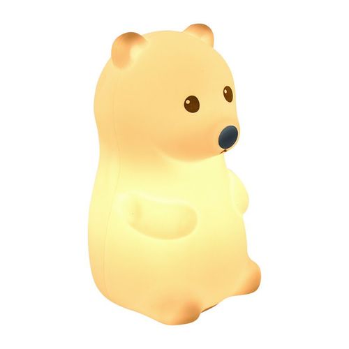 Veilleuse Pour Enfants, Veilleuse Ours Polaire Avec Batterie, Lampe De Table 7 Couleurs, Décoration De Chambre, Rechargeable Par Usb, Jolis Cadeaux Led Multicolores Pour Bébé, Enfants, Tout-Petits, Ad