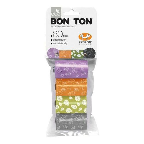 Sacs D'hygiène United Pets Bon Ton Regular Chien Assortiment De Couleurs (4 X 20 Uds)