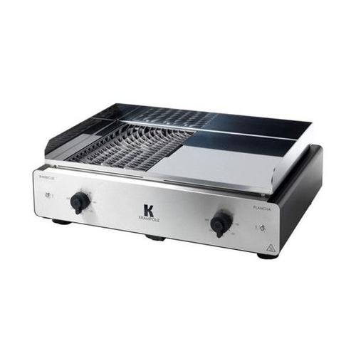 Barbecue et plancha électrique Krampouz Duo K GECIO2OA 3500 W Argent