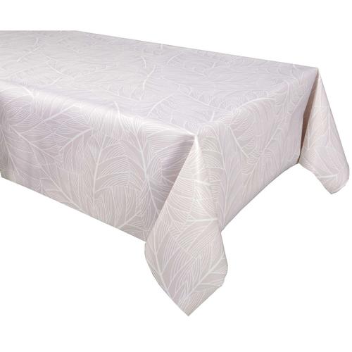 Nappe En Toile Cirée Rectangulaire Eloa - 140 X 200 Cm - Ecru