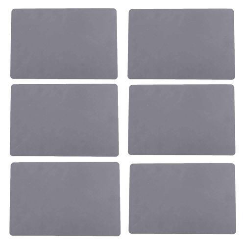 Lot De 6 Sets De Table Rectangulaire Tenor - 45 X 30 Cm - Gris