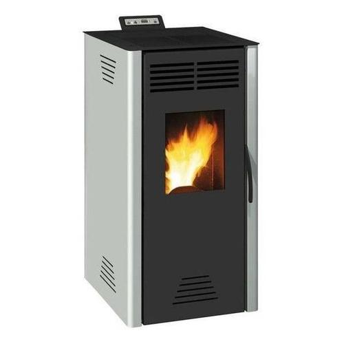 Poele a granulés INVICTA Adrano - 7,3 kW - Rendement 88,7% - Gris