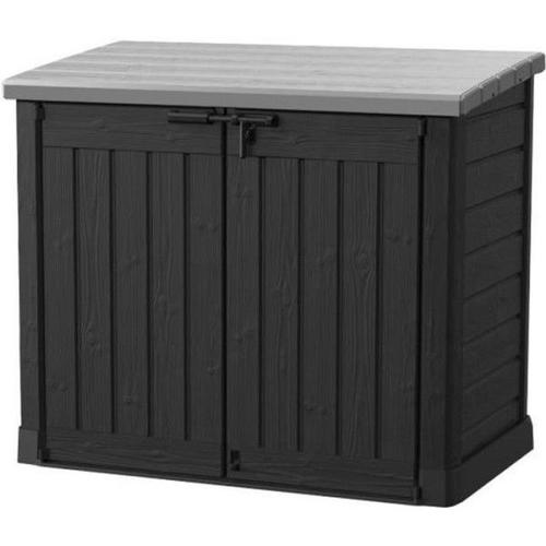 Keter - Coffre De Rangement Extérieur En Résine 1200 Litres Noir Et Gris - Range Poubelles Ou Vélo