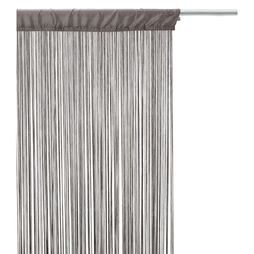 Lot 2x Rideau Fils - 90 X 200 Cm - Gris