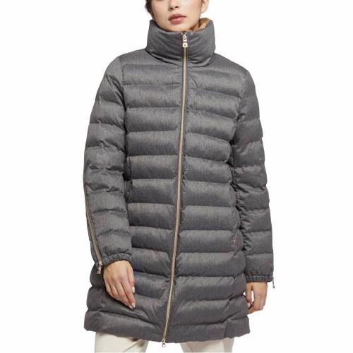 Geox W Ilde Parka Flanprinted Colour Gris